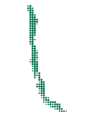 Map of Chileのイラスト素材