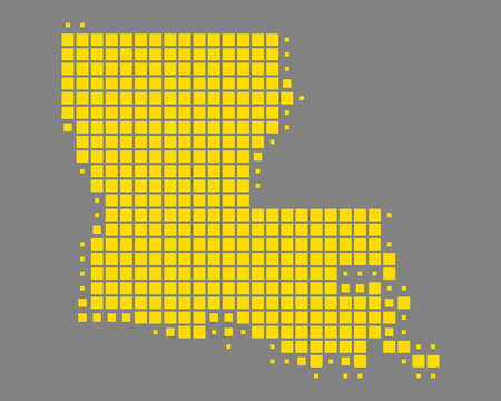 Map of Louisianaのイラスト素材