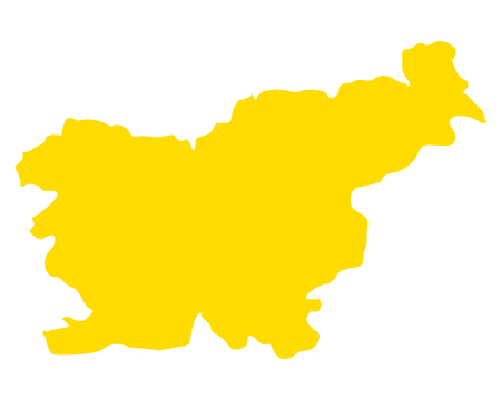 Map of Sloveniaのイラスト素材