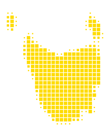 Map of Tasmaniaのイラスト素材