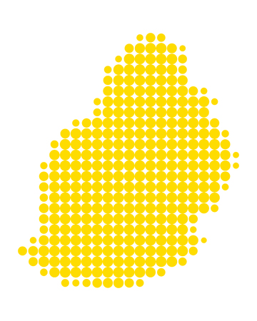 Map of Mauritiusのイラスト素材