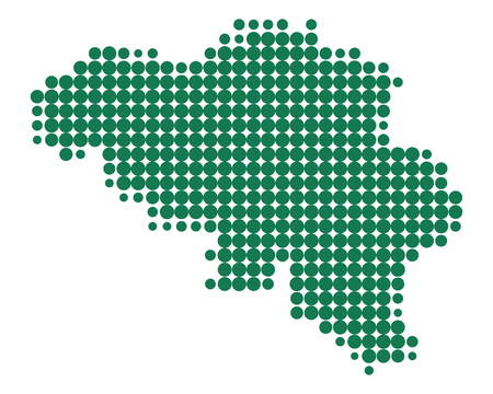 Map of Belgiumのイラスト素材