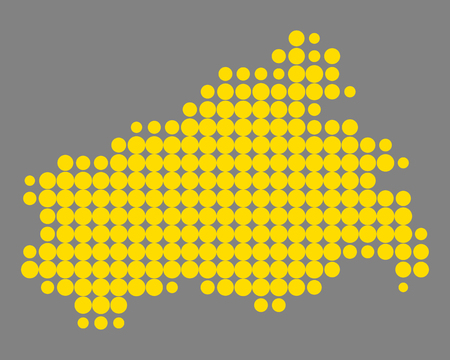 Map of Mecklenburg-Vorpommernのイラスト素材