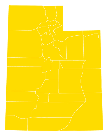 Map of Utahのイラスト素材