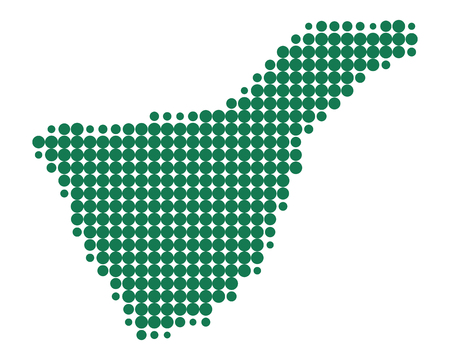 Map of Tenerifeのイラスト素材