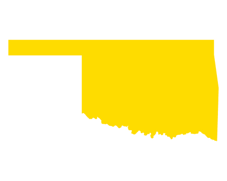 Map of Oklahomaのイラスト素材