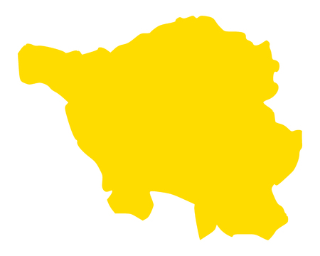 Map of Saarlandのイラスト素材