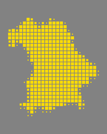 Map of Bavariaのイラスト素材