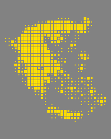 Map of Greeceのイラスト素材