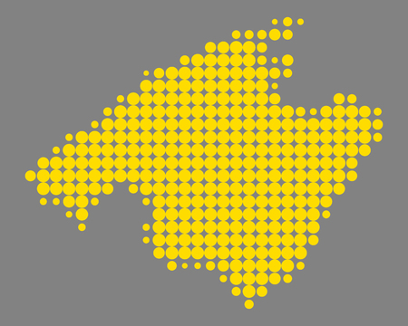 Map of Mallorcaのイラスト素材