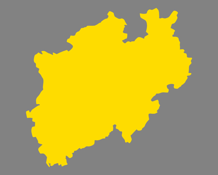 Map of North Rhine-Westphaliaのイラスト素材