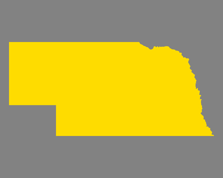 Map of Nebraskaのイラスト素材