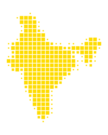 Map of Indiaのイラスト素材