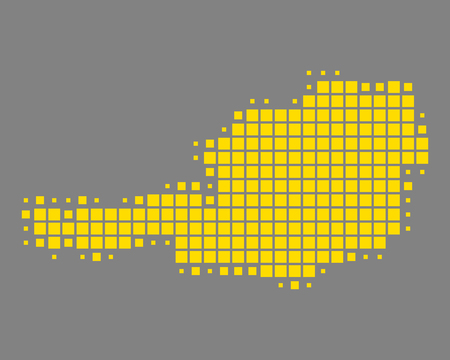 Map of Austriaのイラスト素材