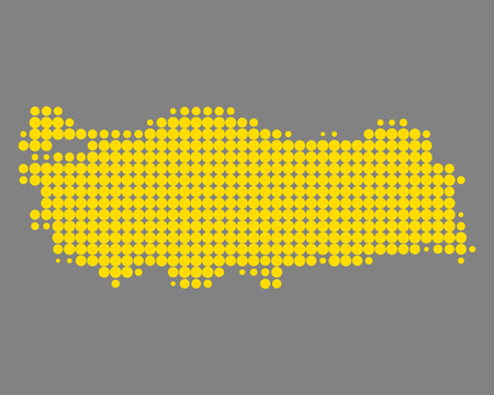 Map of Turkeyのイラスト素材