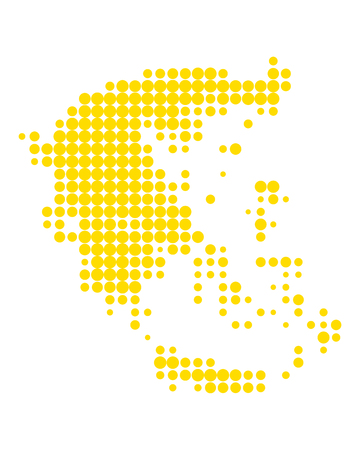 Map of Greeceのイラスト素材