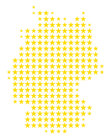 Map of Germanyのイラスト素材