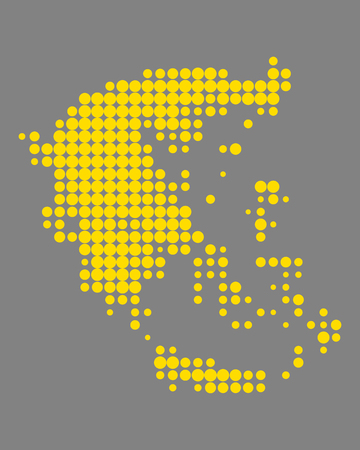Map of Greeceのイラスト素材
