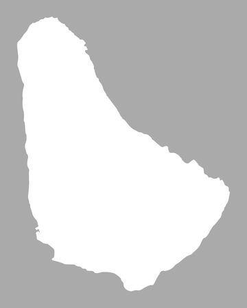 Map of Barbadosのイラスト素材