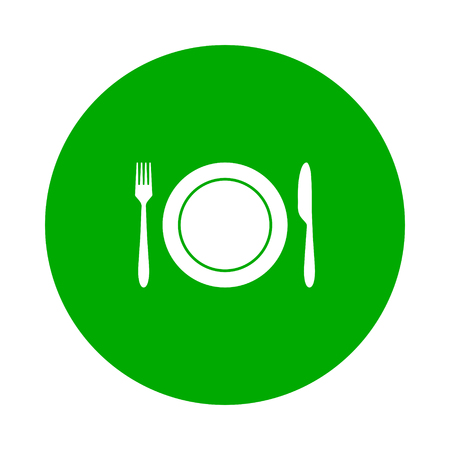 Cutlery and circleのイラスト素材