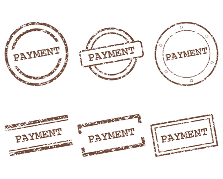 Payment stamps design conceptのイラスト素材