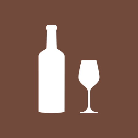 Wine glass and backgroundのイラスト素材
