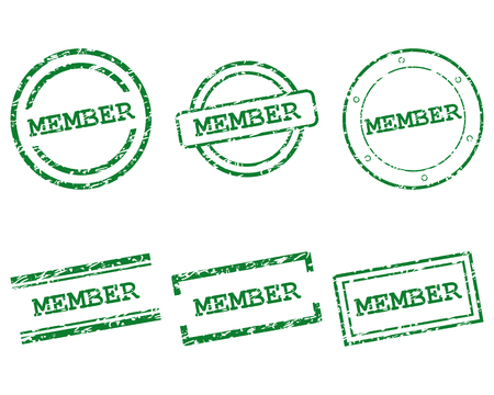 Member stampsのイラスト素材