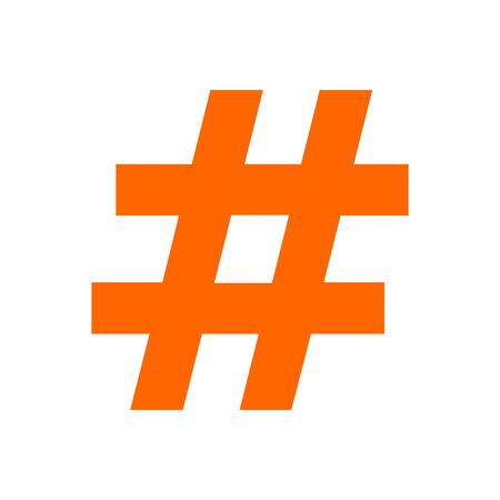 Hashtag and background