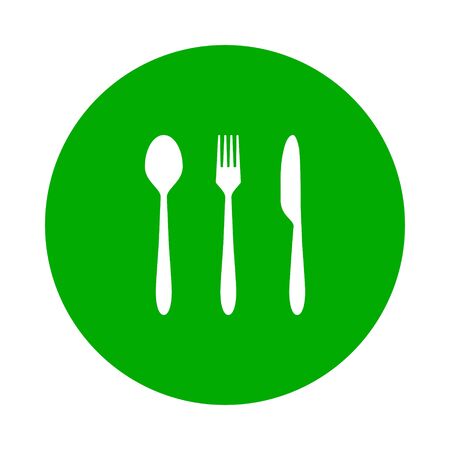 Cutlery and circleのイラスト素材