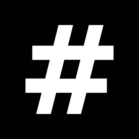 Hashtag and backgroundのイラスト素材