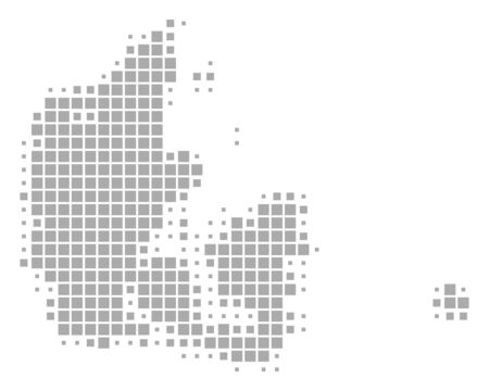 Map of Denmarkのイラスト素材