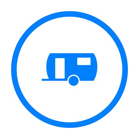 Trailer and circleのイラスト素材