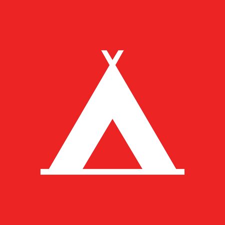 Tent and backgroundのイラスト素材