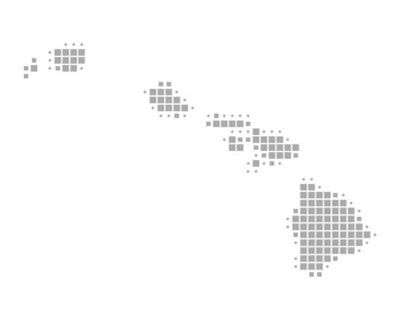 Map of Hawaiiのイラスト素材