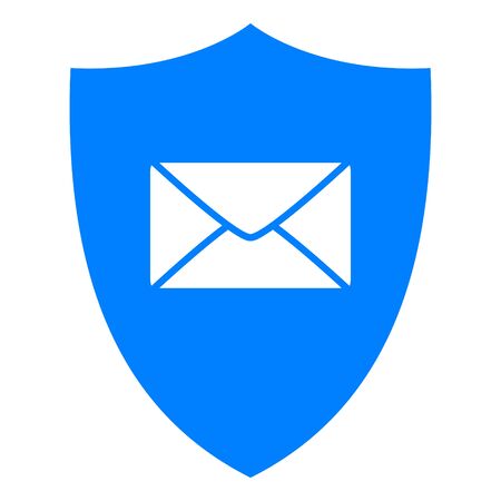 Envelope and shieldのイラスト素材