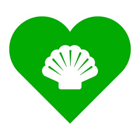 Shell and heartのイラスト素材