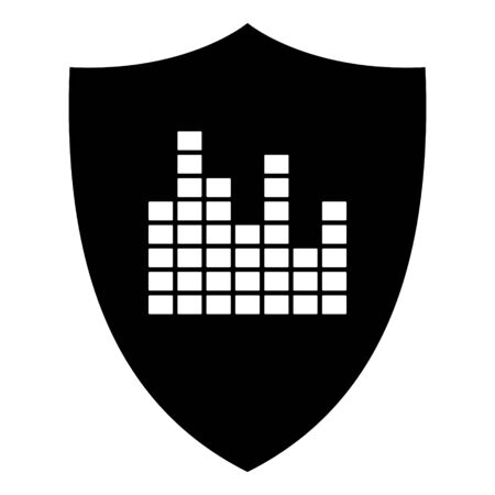 Equalizer and shieldのイラスト素材