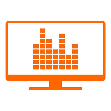 Equalizer and screenのイラスト素材