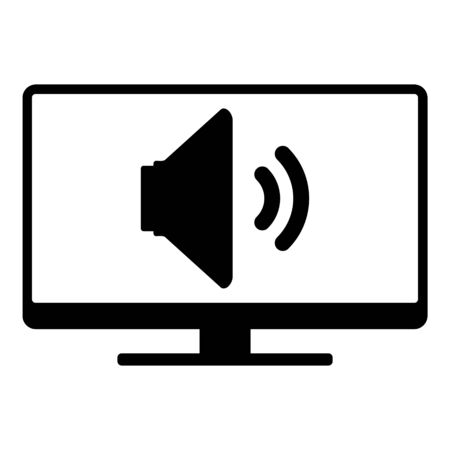 Speaker and screenのイラスト素材
