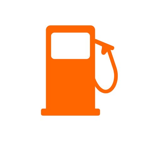 Gas station and backgroundのイラスト素材
