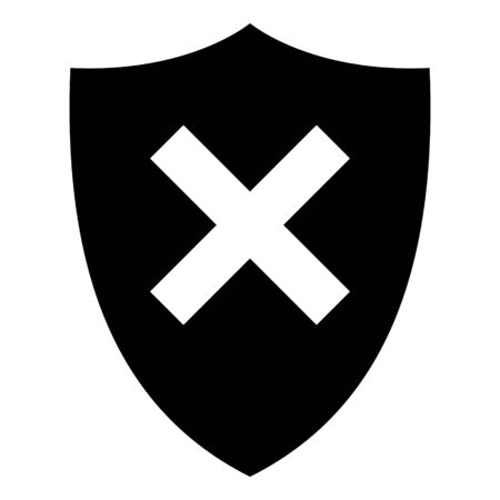 Crossing and shieldのイラスト素材