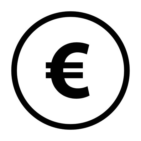 Euro and circleのイラスト素材