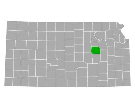Map of Morris in Kansasのイラスト素材