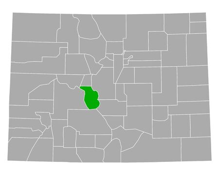Map of Chaffee in Coloradoのイラスト素材