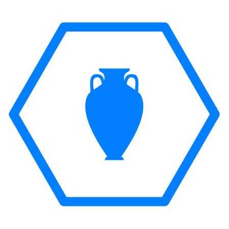 Amphora and hexagonのイラスト素材