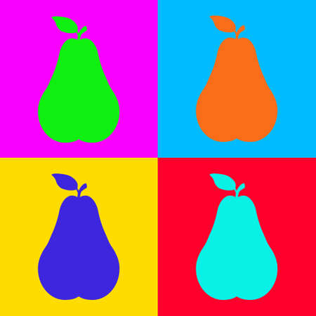 Pear and pop artのイラスト素材