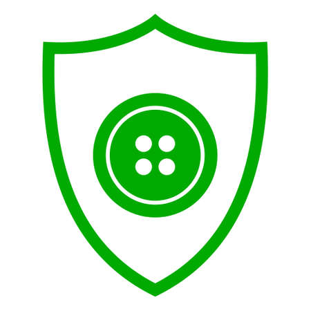 Button and shieldのイラスト素材