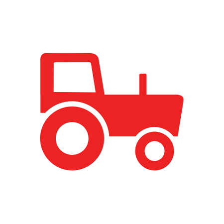 Tractor and backgroundのイラスト素材