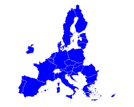 Map of the European Unionのイラスト素材