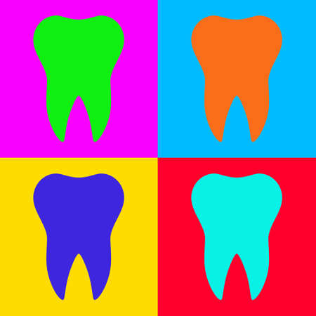 Tooth and pop artのイラスト素材